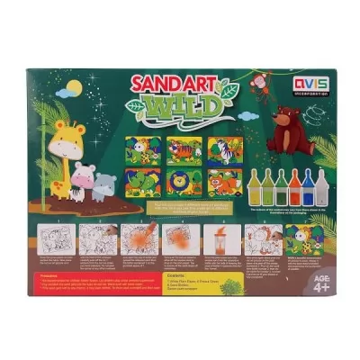 AVIS Sand art wild animals craft kits