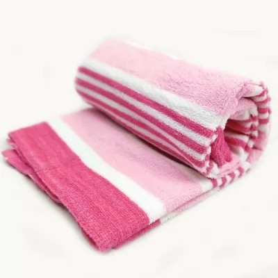 Agarram Textile Mill 350 GSM Cotton Bath Towel Pink