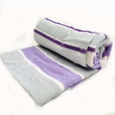 Agarram Textile Mill 350 GSM Cotton Bath Towel Purple