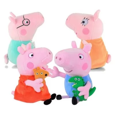Cartoon Characters Soft Toys PP Family 20CM