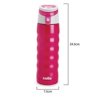Cello Athlete Stainless Steel 480ml Red