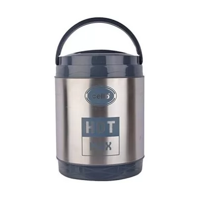 Cello Hot Max 4 Stainless Steel Lunch Box Grey