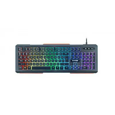 Cosmic Byte CB-GK-02 Corona Wired Gaming Keyboard 7 Color RGB Backlit With Effects Anti Ghosting Black