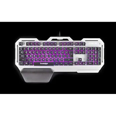 Cosmic Byte CB-GK-06 Galactic Wired Gaming Keyboard With Aluminium Body 7 Color RGB Backlit With Effects Anti Ghosting Silver