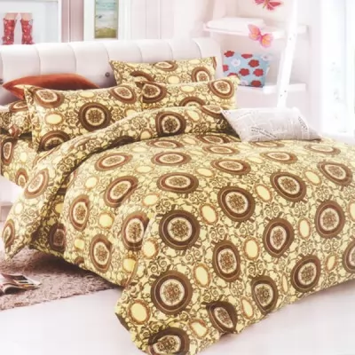 Express Printed Double Bed Sheet with 2 Pillow Cover 1035