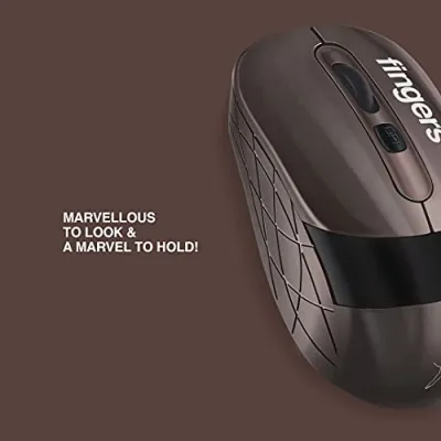 FINGERS AeroGrip Wireless Mouse with 2.4 GHz USB Receiver