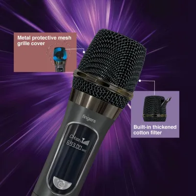 FINGERS Freedom Mic-U105 Wireless Microphone 6.35mm pin Receiver