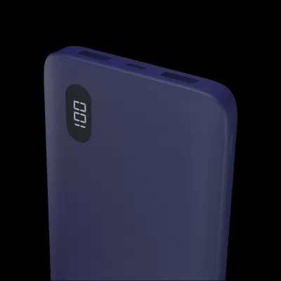 Fingers Digi P10 Power Banks 10000 mAh Li-Polymer Dual USB Output And Digital Display Imperial Blue