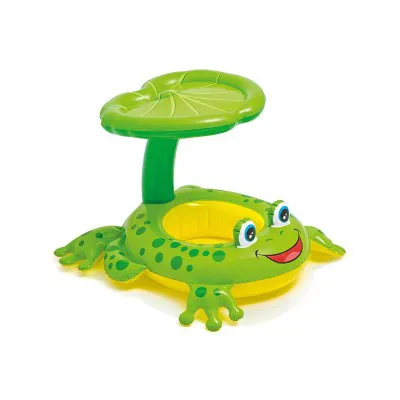Intex 56584 Froggy Shape Swimming Ring With Canopy Green