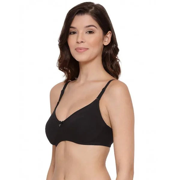 Buy Lux Lyra 514 Non Padded Secret Support Full Coverage Bra 34 Black  Online at Low Prices in India at