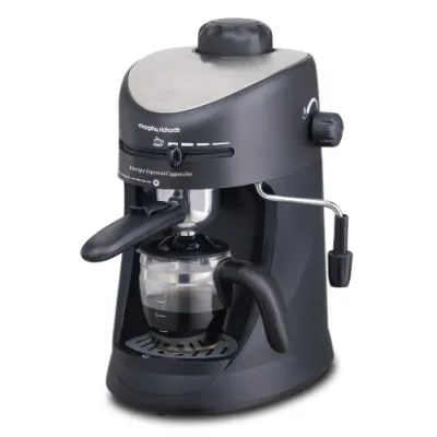 Morphy Richards 350007 Europa Espresso And Cappuccino 4 Cup Coffee Maker 800W Black