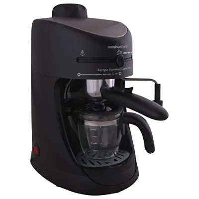 Morphy Richards 350007 Europa Espresso And Cappuccino 4 Cup Coffee Maker 800W Black