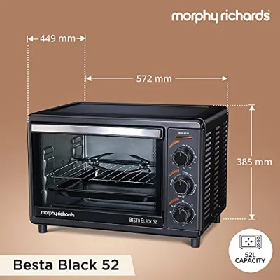 Morphy Richards 510042 Besta Oven Toaster Griller 52L Black