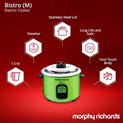 Morphy Richards 690024 Bistro Electric Rice Cooker 1.5L Green
