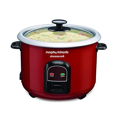 Morphy Richards 690026 Steamacook Electric Cooker 1.8L Red