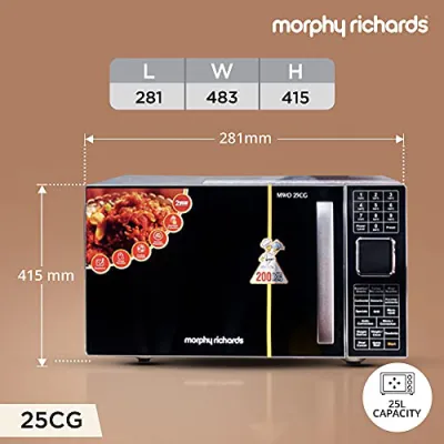 Morphy Richards 790001 25 CG Convection Microwave Oven 25L Silver