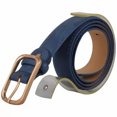 PU Leather Casual Belt MB002 Blue 34-38 Inch