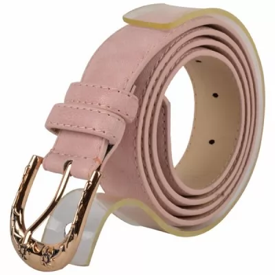 PU Leather Casual Belt MB002 Pink 32-36 Inch