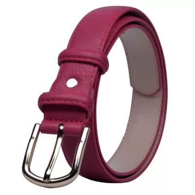 PU Leather Casual Belt MB002 Red 32-36 Inch