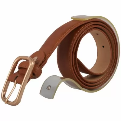 PU Leather Casual Belt MB002 Rust 34-38 Inch