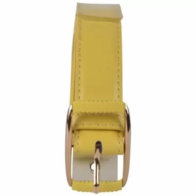 PU Leather Casual Belt MB002 Yellow 32-36 Inch
