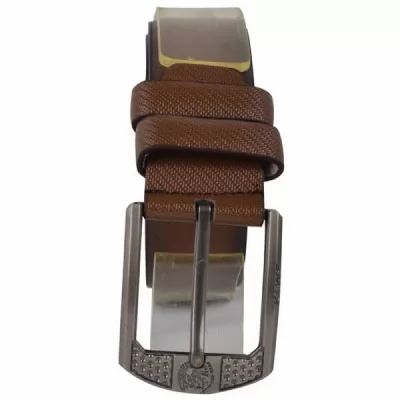 PU Leather Casual Belt MB004 Brown 34-38 Inch