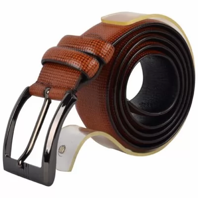 PU Leather Casual Belt MB006 Rust 36-40 Inch
