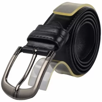 PU Leather Casual Belt MB007 Black 34-38 Inch