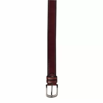 PU Leather Casual Belt MB007 Maroon 34-38 Inch