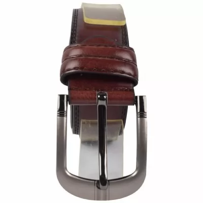 PU Leather Casual Belt MB007 Maroon 36-40 Inch