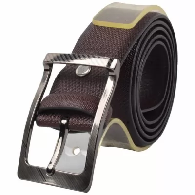 PU Leather Casual Belt MB008 Maroon 36-40 Inch