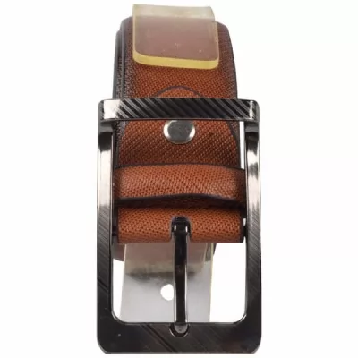 PU Leather Casual Belt MB008 Rust 34-38 Inch