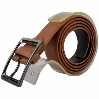 PU Leather Casual Belt MB009 Brown 34-38 Inch