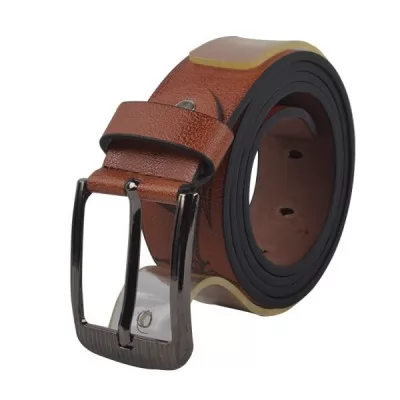 PU Leather Casual Belt MB012 Rust 36-40 Inch