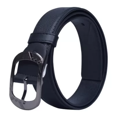 PU Leather Casual Belt MB015 Black 36-40 Inch