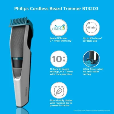Philips BT3203-85 Cordless Grooming Kit