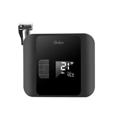 Qubo Smart Tyre Inflator PRO for Cars and Bikes Black