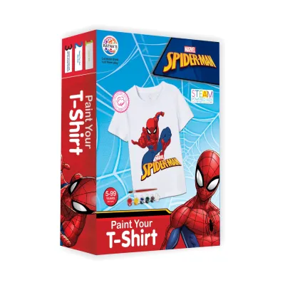 Ratnas 2606 Marvel Series Paint Your T-Shirt Spiderman For Kids