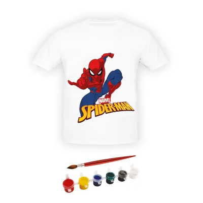 Ratnas 2606 Marvel Series Paint Your T-Shirt Spiderman For Kids