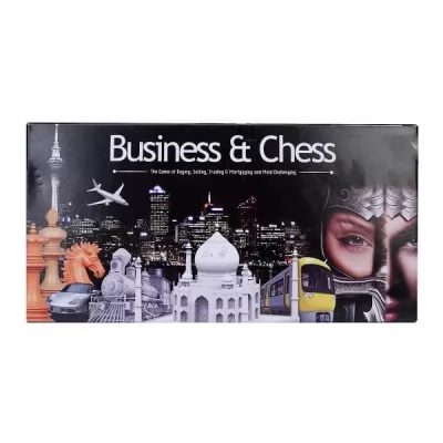 Ratnas Business And Chess Pop 2 in 1 Board Game