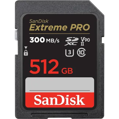 SanDisk Extreme Pro 300MB Camera Card 512GB