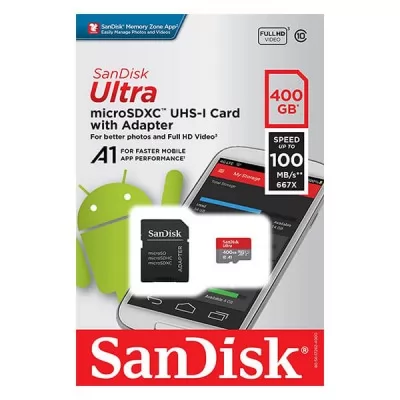 Sandisk Micro SD Ultra 100MB With A1 Apps 400GB