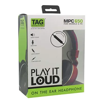 Tag MPC650 Headphone Mic Black