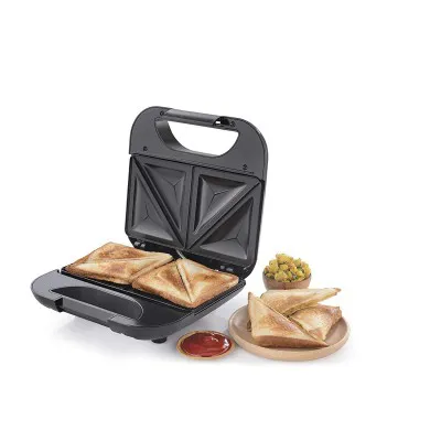 Usha 3772 750 Watt 2 Slice Sandwich Toaster Stainless Steel Black