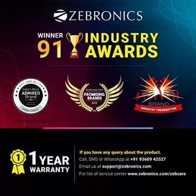 Zebronics Zeb-Warrior 2.0 Multimedia Speaker With Aux Connectivity USB Powered and Volume Control